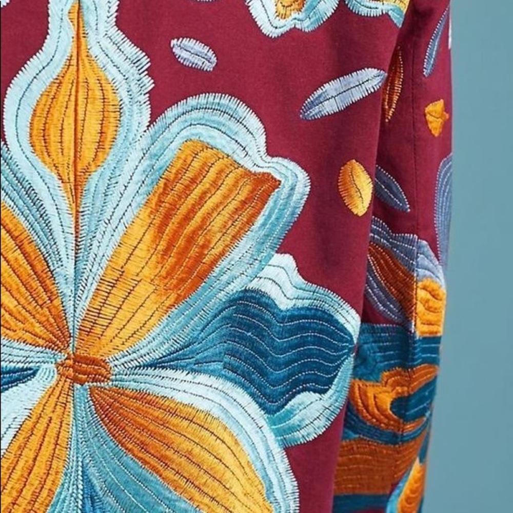 ✨ANTHRO✨Ett:twa Woodstock Embroideried Jacket - Picture 4 of 8